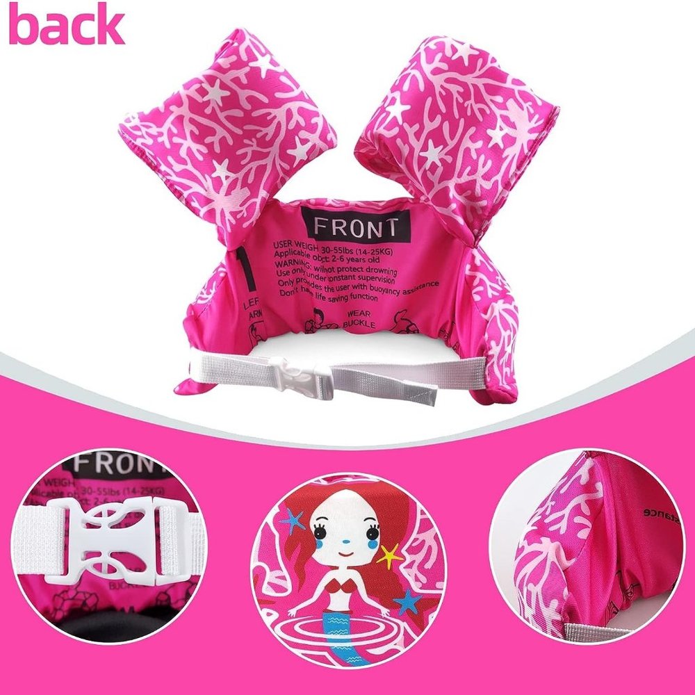 Baby Children Toddler Sea Beach water Pool Arm Wings Kids Floatie Swim Vest Life